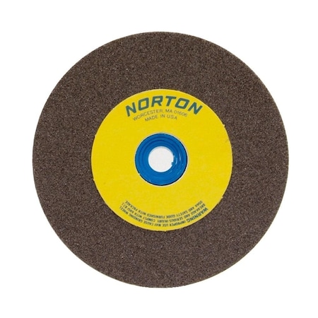 Norton Co Bench & Pedestal Wheel, Standard, Aluminum Oxide, Size: 10 x 1 x 1-1/4 Crs, Max RPM: 2485. 076607-88295